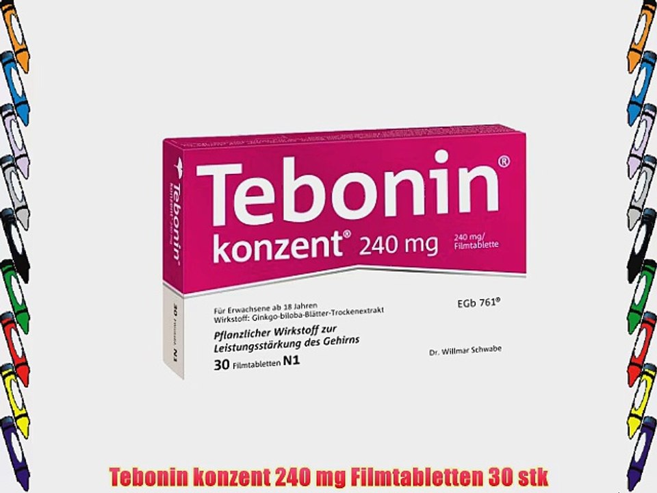 Tebonin konzent 240 mg Filmtabletten 30 stk