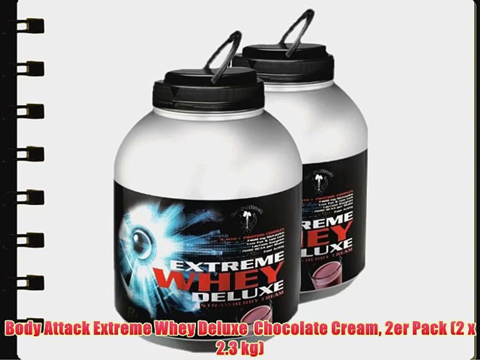 Body Attack Extreme Whey Deluxe  Chocolate Cream 2er Pack (2 x 2.3 kg)
