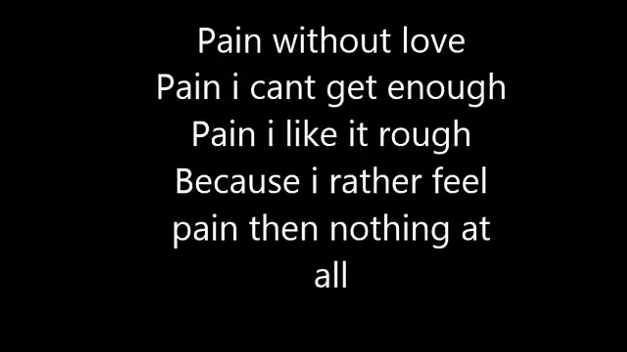 Pain-lyrics video