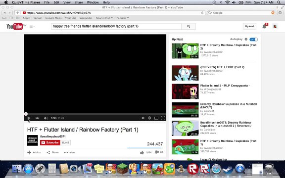 Mai reacts to happy tree friends flutter island/rainbow factory #1