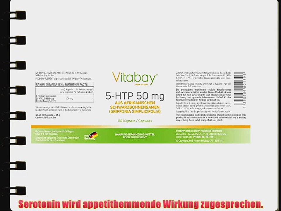 5-HTP - 50 mg (Griffonia simplicifolia 200 mg) - 90 Kapseln