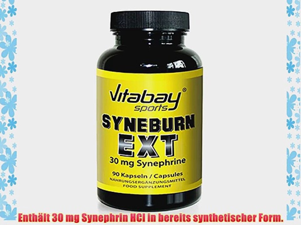 Syneburn EXT - 30 mg Synephrin HCl - Fatburner - Steigert den Stoffwechsel - Erh?ht die Thermogenese