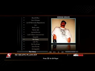 NBA 2K10 - Donnie Bravo Run Away - Music