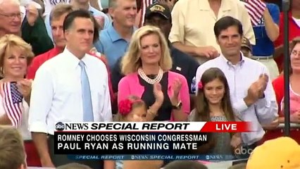 Paul Ryan 'Deeply Honored' to Join Mitt Romney as Running Mate