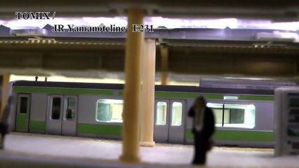 Nゲージ　TOMIX　E231系　山手線東京駅到着