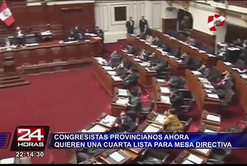 Congreso: Unión Regional promueve cuarta lista para presidir Mesa Directiva