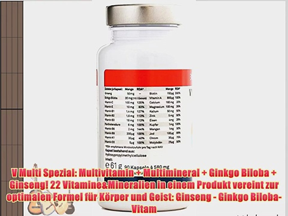 V Multi Spezial: Multivitamin   Multimineral   Ginkgo Biloba   Ginseng! 22 Vitamine