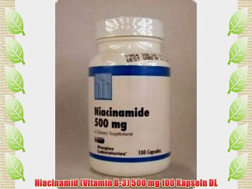 Niacinamid (Vitamin B-3) 500 mg 100 Kapseln DL