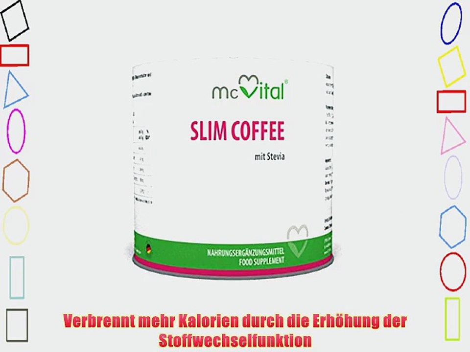 Slim Coffee mit Stevia - Koffein - mehr Energie - verbrennt Fett - 100g