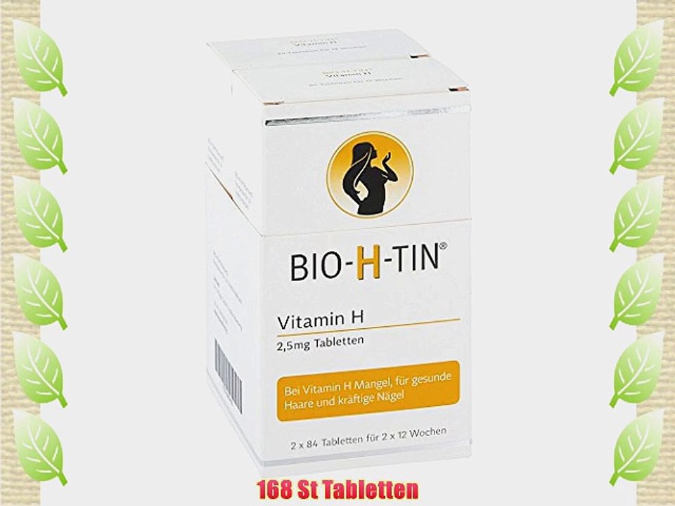 BIO-H-TIN Vitamin H 25 mg f?r 2x12 Wochen Tabl. 168 St Tabletten
