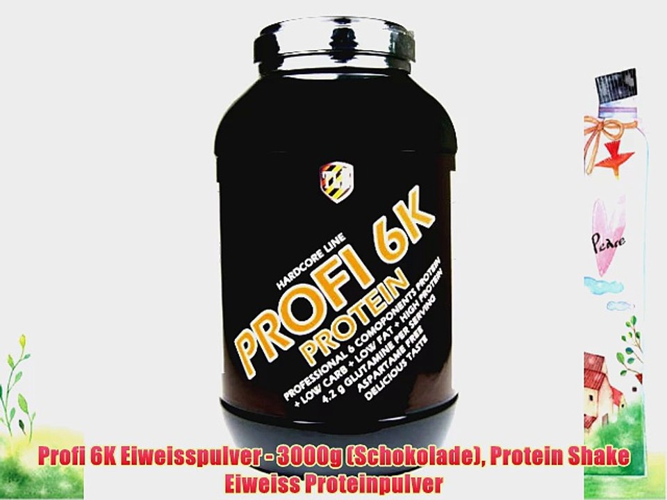 Profi 6K Eiweisspulver - 3000g (Schokolade) Protein Shake Eiweiss Proteinpulver