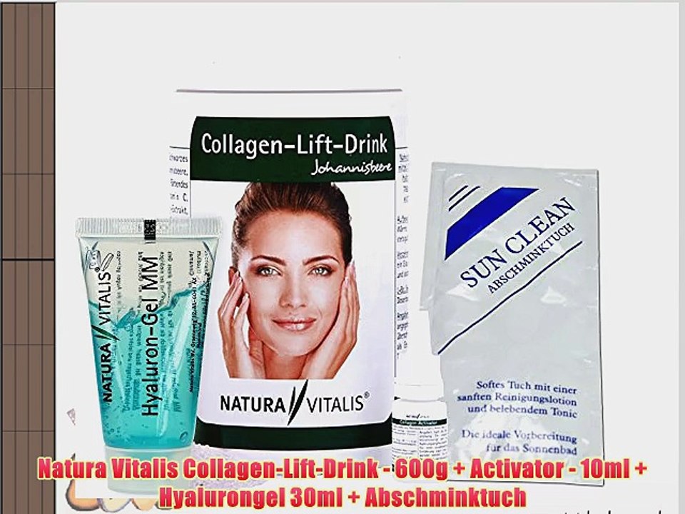 Natura Vitalis Collagen-Lift-Drink - 600g   Activator - 10ml   Hyalurongel 30ml   Abschminktuch