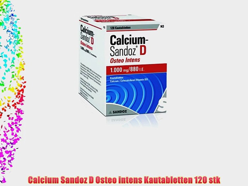 Calcium Sandoz D Osteo intens Kautabletten 120 stk