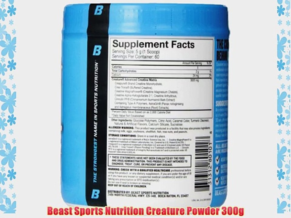 Beast Sports Nutrition Creature Powder 300g