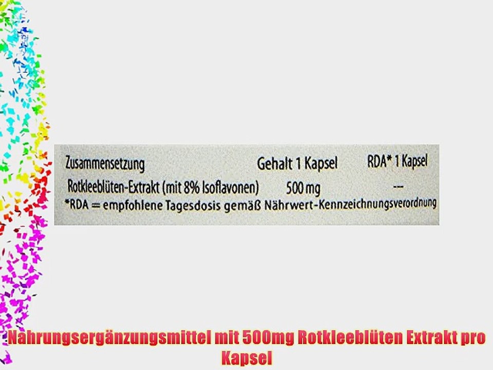 Avitale Rotklee Kapseln 500 mg 120 St?ck  1er Pack (1 x 72 g)