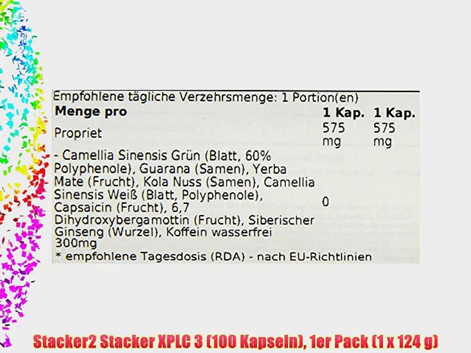 Stacker2 Stacker XPLC 3 (100 Kapseln) 1er Pack (1 x 124 g)