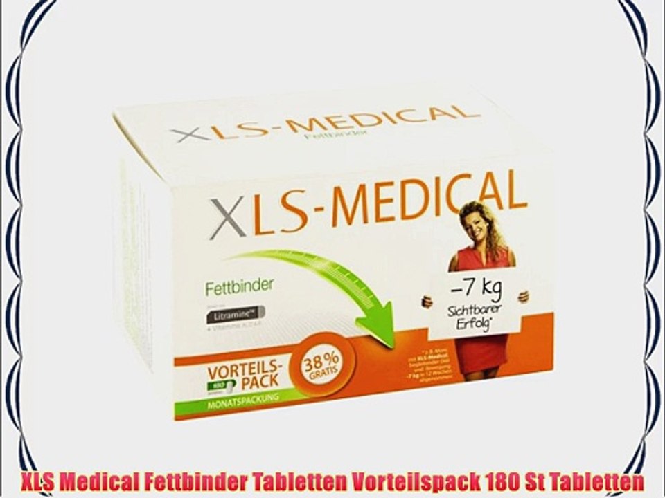 XLS Medical Fettbinder Tabletten Vorteilspack 180 St Tabletten