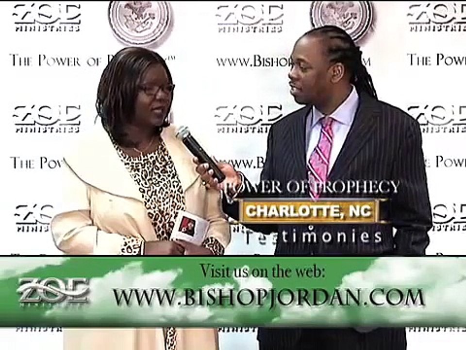 POWER OF PROPHECY TESTIMONIES - Charlotte North Carolina  MASTER PROPHET BISHOP E. BERNARD JORDAN