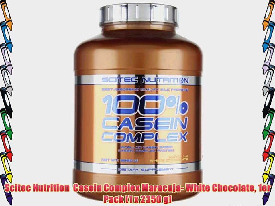 Scitec Nutrition  Casein Complex Maracuja- White Chocolate 1er Pack (1 x 2350 g)