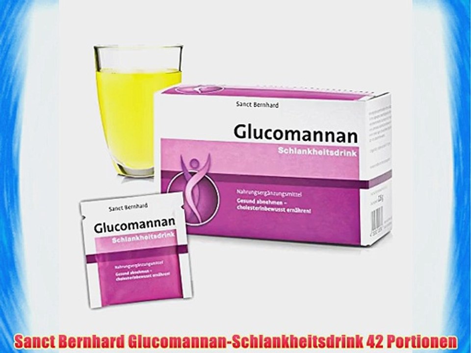 Sanct Bernhard Glucomannan-Schlankheitsdrink 42 Portionen