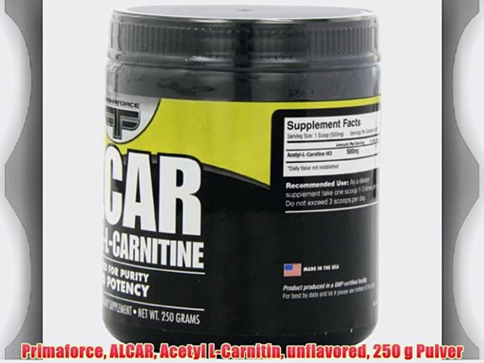Primaforce ALCAR Acetyl L-Carnitin unflavored 250 g Pulver