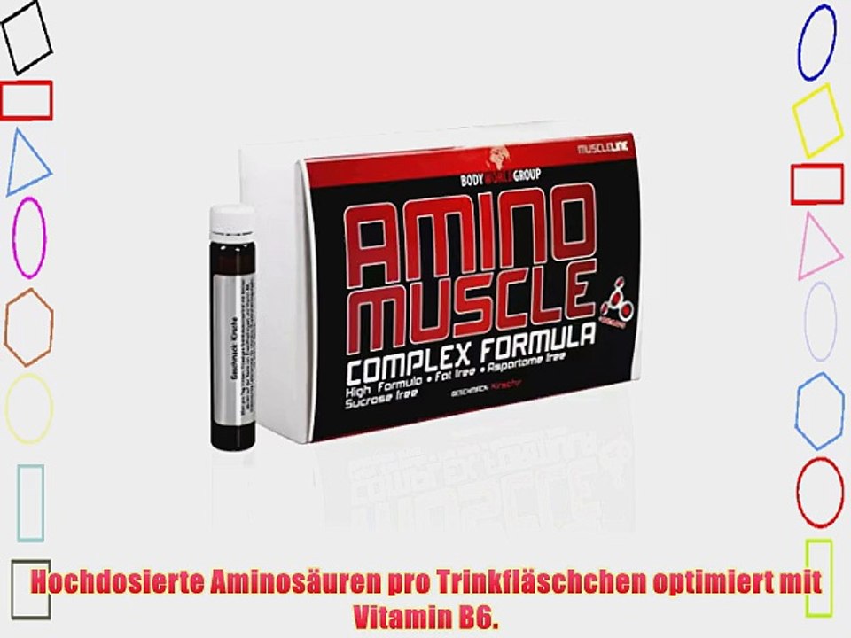 BodyWorldGroup Amino Muscle Complex Formula Muscle Line 25 PET-Trinkampullen 1er Pack (1 x