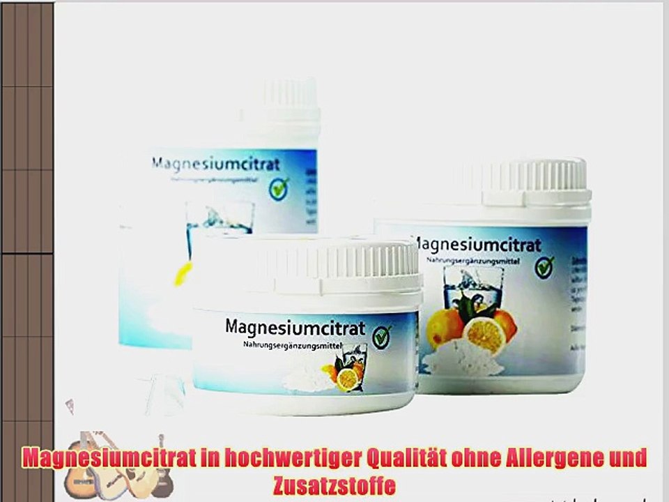Magnesiumcitrat 350g - qualitativ hochwertiges Magnesium - hoher Magnesiumanteil