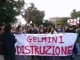 Gli universitari alla Manifestazione Anti-Gelmini a Sassari