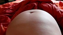 Mon ventre pdt ma grossesse 9ème mois
