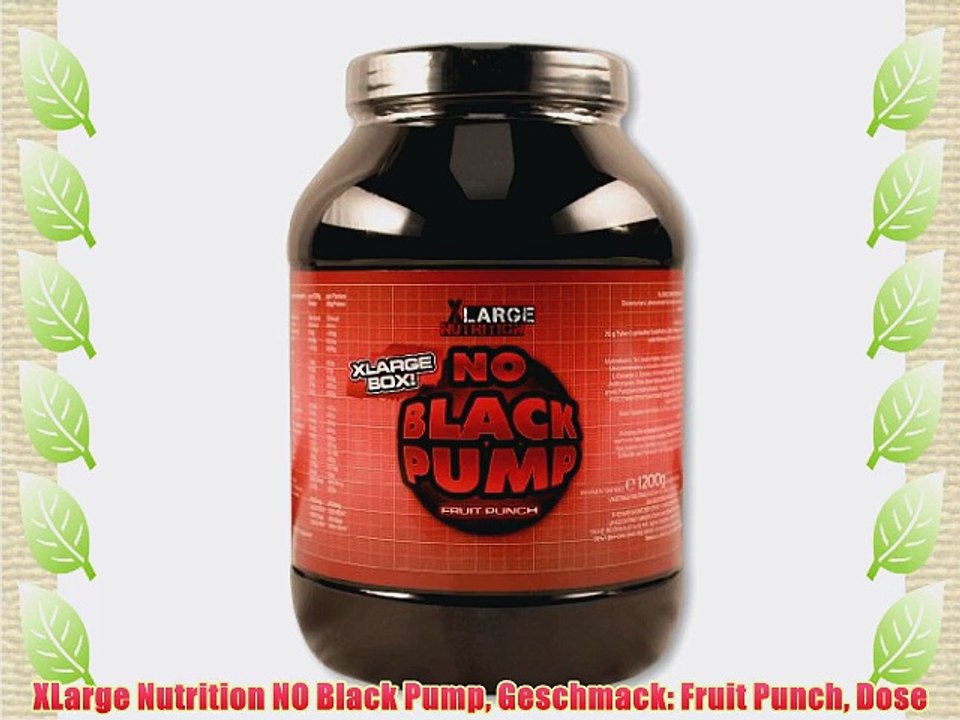 XLarge Nutrition NO Black Pump Geschmack: Fruit Punch Dose