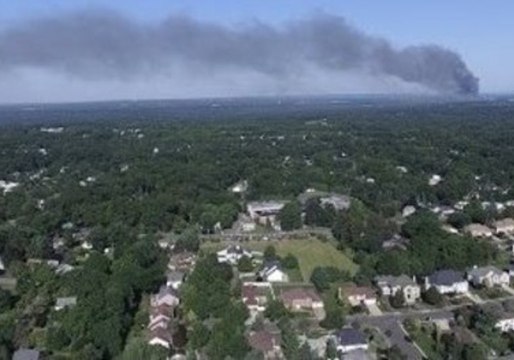Smoke From New Jersey Warehouse Fire Can Be Seen for Miles