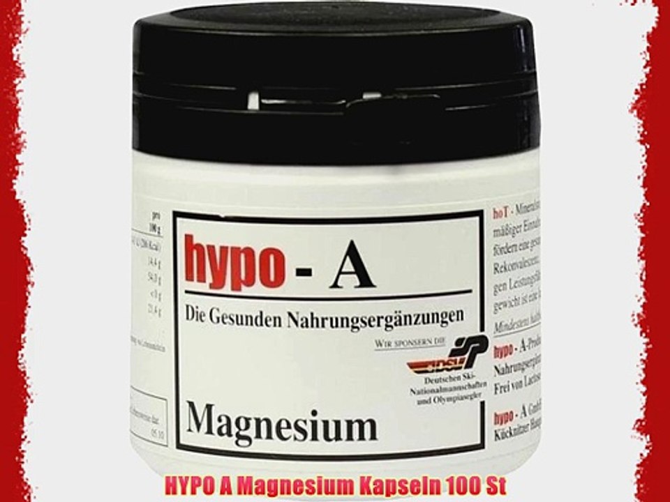 HYPO A Magnesium Kapseln 100 St