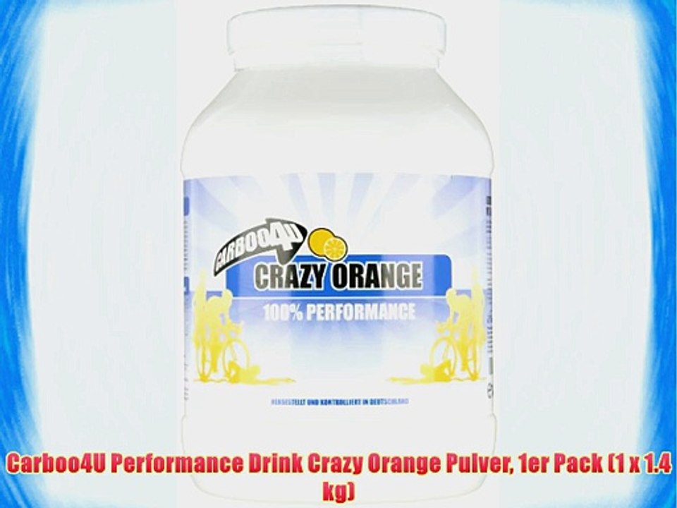 Carboo4U Performance Drink Crazy Orange Pulver 1er Pack (1 x 1.4 kg)