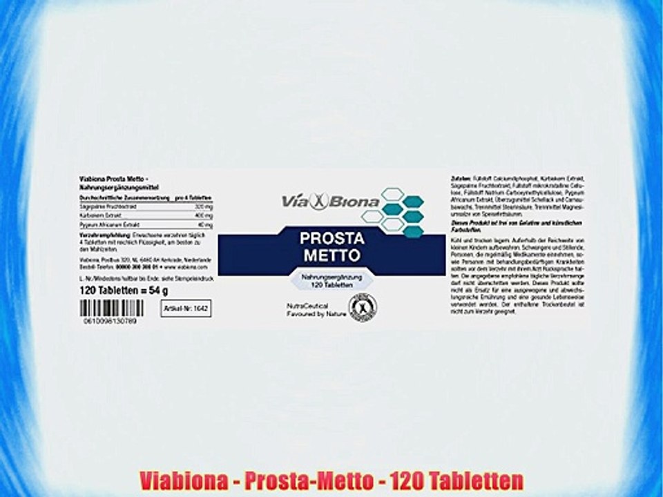 Viabiona - Prosta-Metto - 120 Tabletten