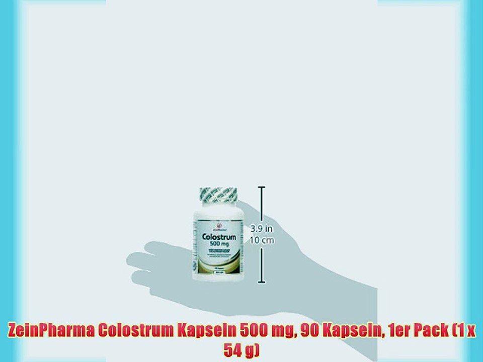 ZeinPharma Colostrum Kapseln 500 mg 90 Kapseln 1er Pack (1 x 54 g)