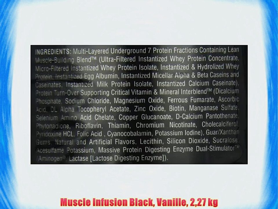 Muscle Infusion Black Vanille 227 kg