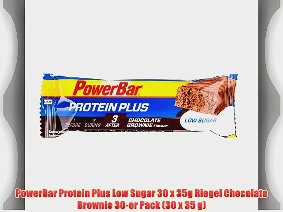 PowerBar Protein Plus Low Sugar 30 x 35g Riegel Chocolate Brownie 30-er Pack (30 x 35 g)