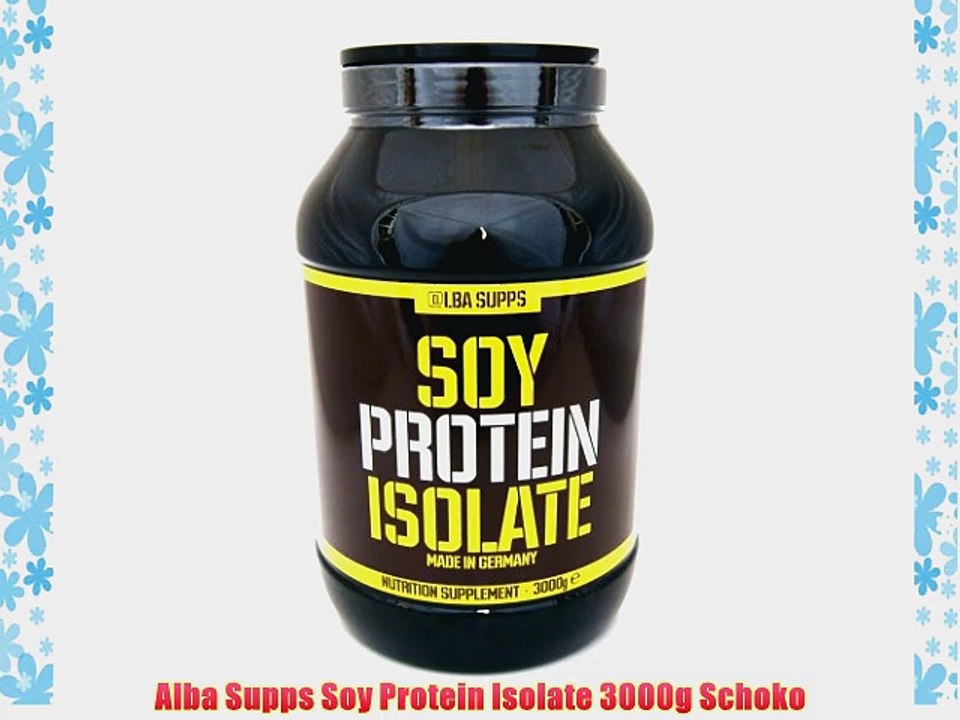 Alba Supps Soy Protein Isolate 3000g Schoko