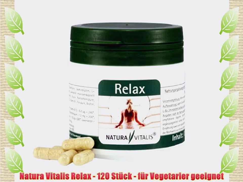 Natura Vitalis Relax - 120 St?ck - f?r Vegetarier geeignet