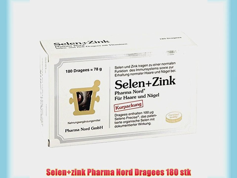 Selen zink Pharma Nord Dragees 180 stk