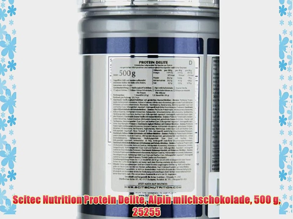 Scitec Nutrition Protein Delite Alpin milchschokolade 500 g 25255