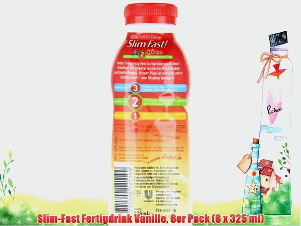 Slim-Fast Fertigdrink Vanille 6er Pack (6 x 325 ml)