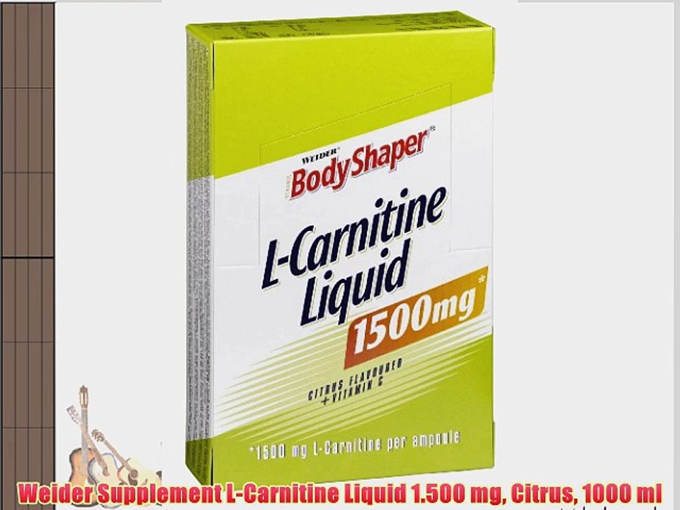 Weider Supplement L-Carnitine Liquid 1.500 mg Citrus 1000 ml