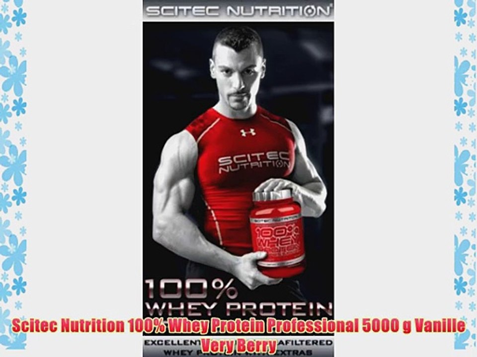 Scitec Nutrition 100% Whey Protein Professional 5000 g Vanille Very Berry