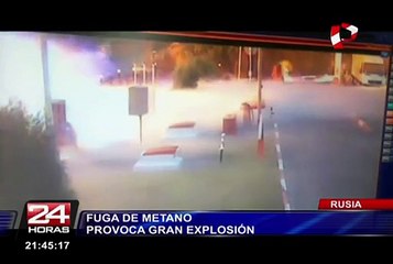 Explosión en gasolinera deja un herido grave en Rusia