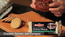 How to Make: Cheddar-Tomato Jam Canapes - Cabot Recipe