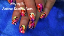 Neon Abstract Nails   HOT & Trendy Nail Design