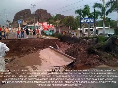 Huracan Jimena en Guaymas y San Carlos Nvo Guaymas y Empalme y el Racismo!!!