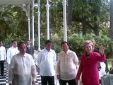 US Sec. of State Hillary Clinton arrives in Manila