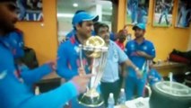 Indian's Celebrating World Cup Final Dressing Room
